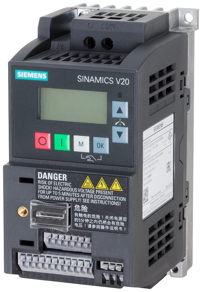 Product: INVERSOR FREQ. V20 MONOF. 220VCA 0,75CV 3,20A S/FILTRO